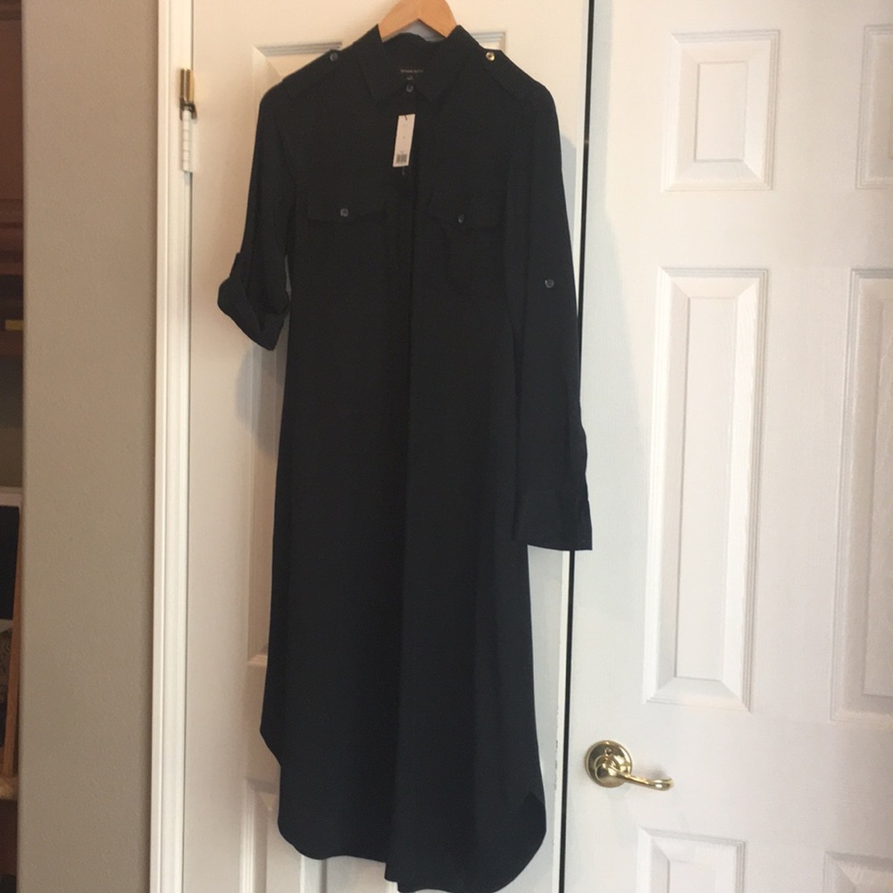 Two piece button down shirt dress.